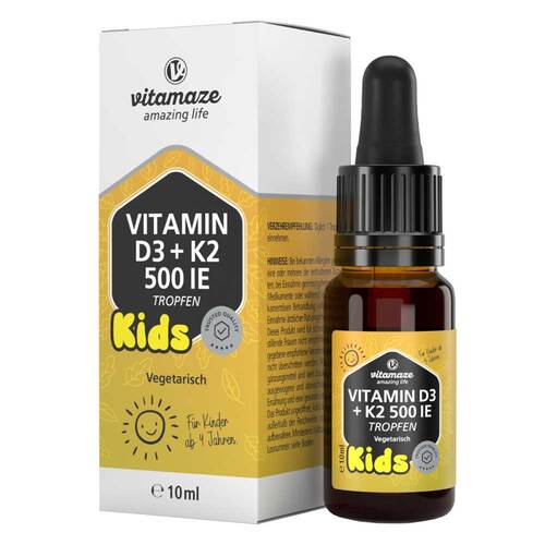 Vitamin D3 K2 500 I.E. Kinder Tropfen - 2