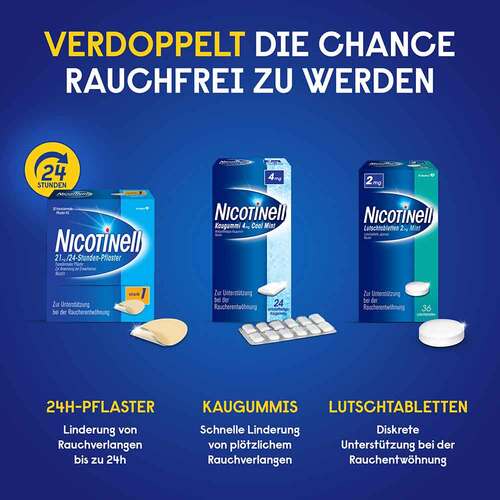 Nicotinell 21 mg / 24-Stunden-Pflaster 52,5mg - 3