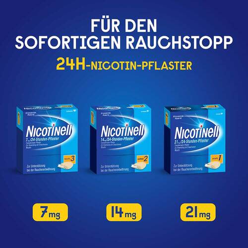 Nicotinell 21 mg / 24-Stunden-Pflaster 52,5mg - 4