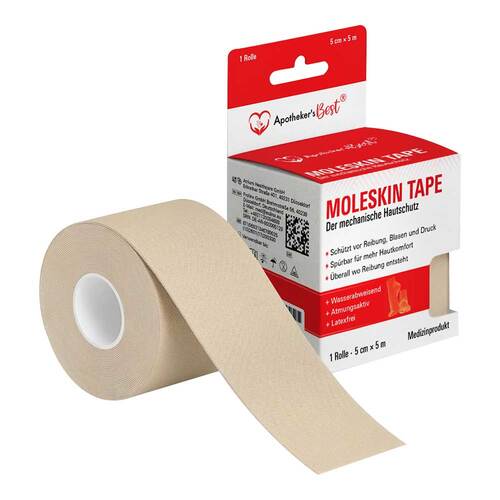 Apothekers Best Moleskin Tape 5 cmx5 m - 1