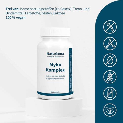 Myko-Komplex Reishi + Maitake+Vitamin C Kapseln - 2