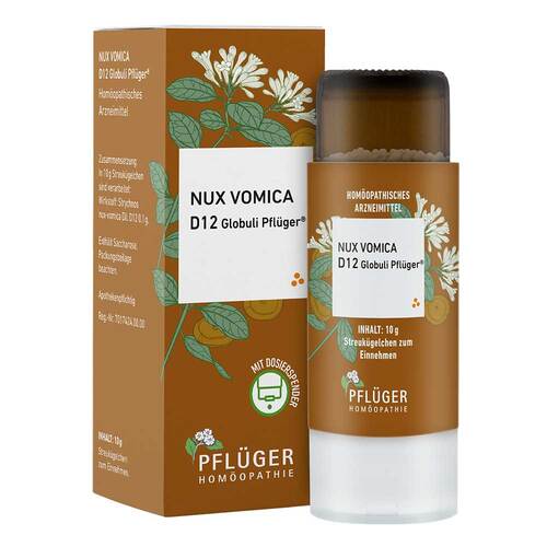 Nux vomica D 12 Globuli Pfl&uuml;ger Globulispender - 1