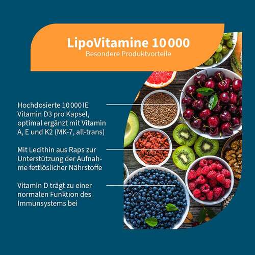 Lipovitamine 10.000 Vitamin A + D3+E+K2 Kapseln - 2
