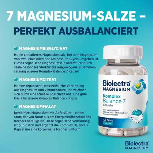 Biolectra Magnesium Komplex Balance 7 Kapseln - 6