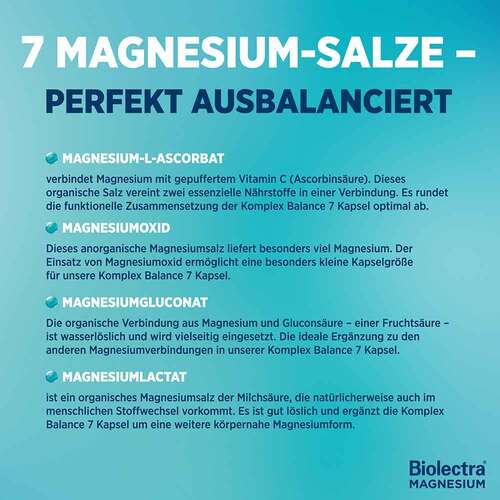 Biolectra Magnesium Komplex Balance 7 Kapseln - 7