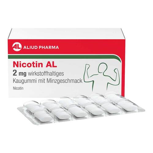 Nicotin AL 2 mg wirkstoffh.Kaugummi mit Minzgeschm - 1
