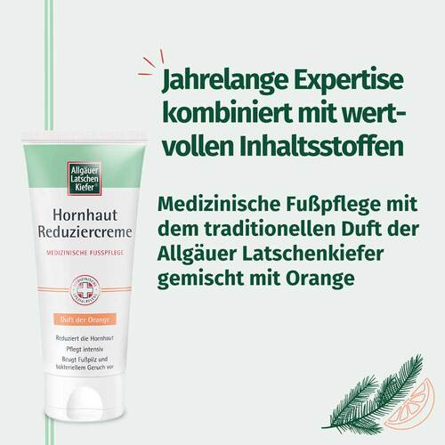 Allg&auml;uer Latschenkiefer Hornhaut Reduziercreme Orange - 3
