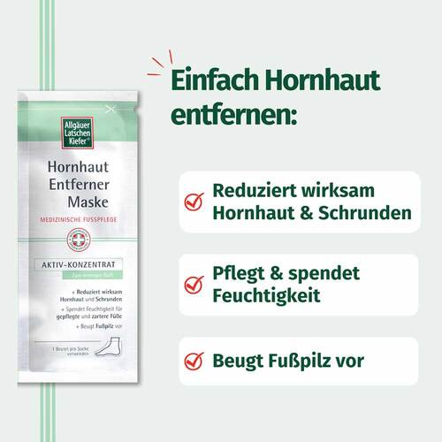 Allg&auml;uer Latschenkiefer Hornhaut Entf.Maske cremig Set - 4