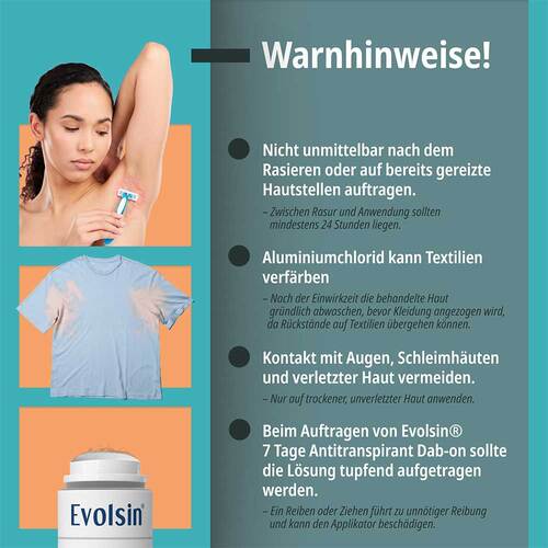 Evolsin 7 Tage Antitranspirant Dab-on ohne Parf&uuml;m - 4