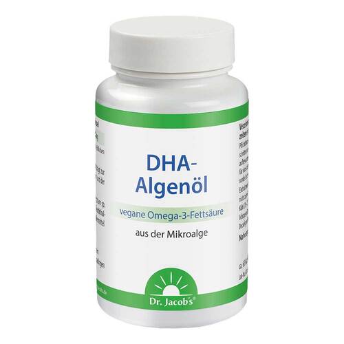 Dha-Algen&ouml;l Kapseln Omega-3 vegan Dr.Jacob's - 1