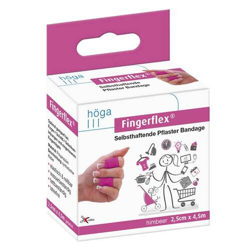 Fingerflex 2,5 cmx4,5 m himbeer latexfrei - 1