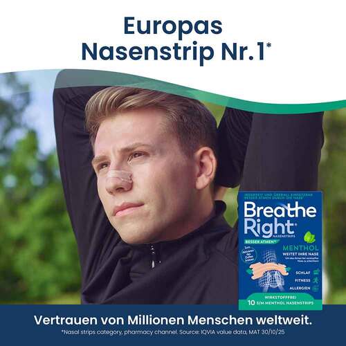Breathe Right Besser Atmen Nasenpflaster Menthol - 4