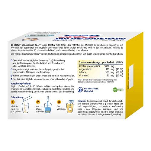 DR.B&Ouml;HM Magnesium Sport + Kreatin Granulat - 2