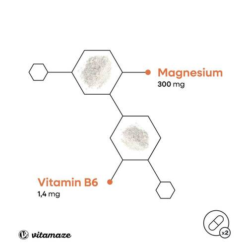 Magnesium Bisglycinat + Vitamin B6 Kapseln - 3