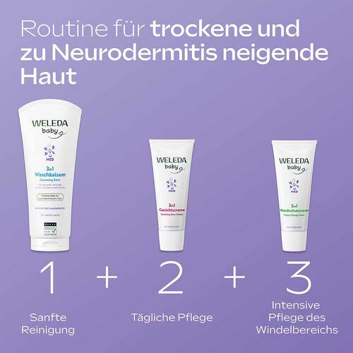 Weleda baby 3in1 Gesichtscreme wei&szlig;e Malve - 4