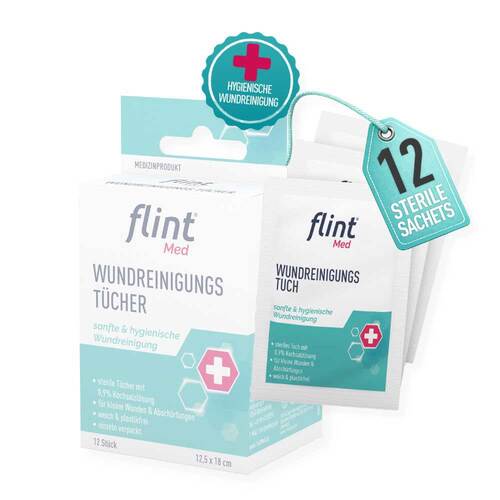 Flint Med Wundreinigungstu25cher steril 12,5x18 cm - 2