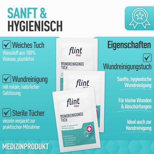 Flint Med Wundreinigungstu25cher steril 12,5x18 cm - 7
