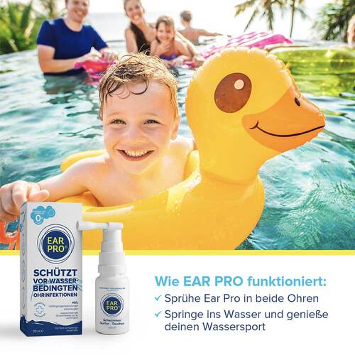 Ear Pro Ohrenspray Schutz Schwimmen Tauchen Surfen - 6